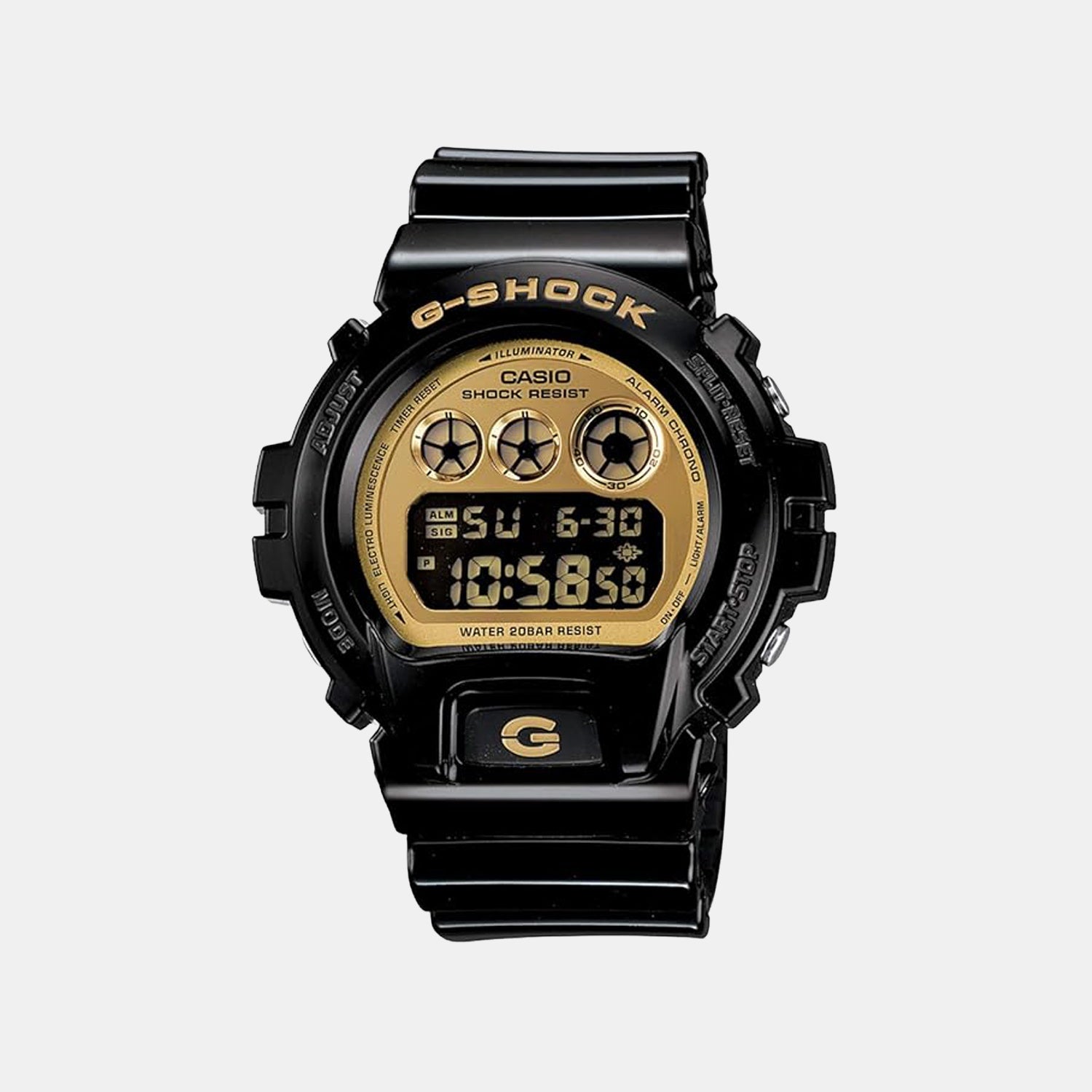 G-Shock Men Quartz Gold Dial Analog-Digital Resin Watch G265
