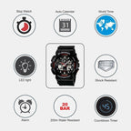 G-Shock Men Quartz Black Dial Analog-Digital Resin Watch G272