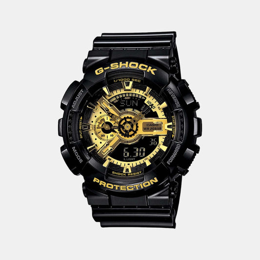 G-Shock Men Black Analog-Digital Resin Watch GA-110GB-1ADR - G339