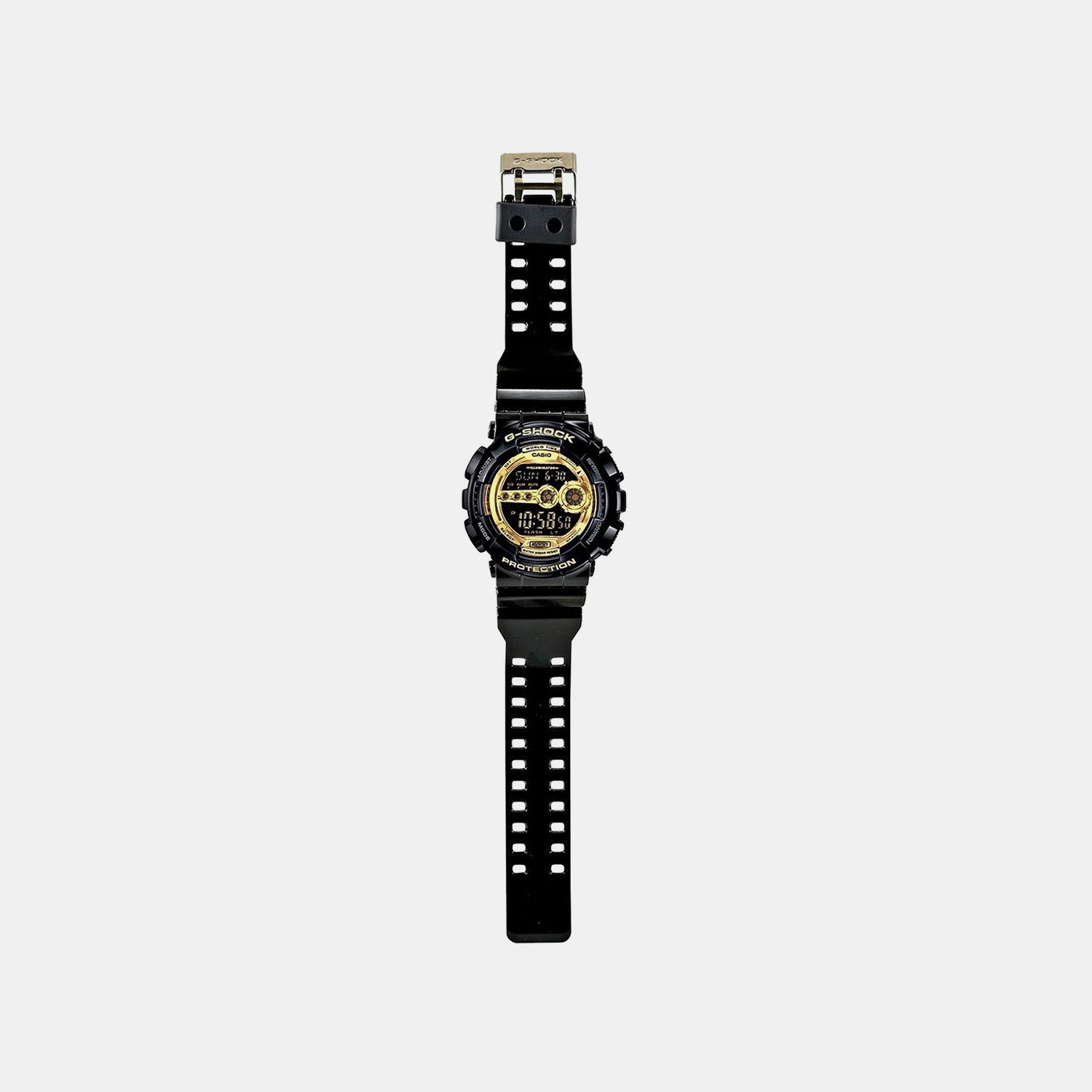 G-Shock Men Quartz Gold Dial Digital Resin Watch G340