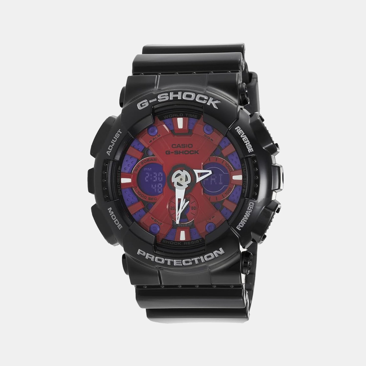 G-Shock Men Quartz Black Dial Analog-Digital Resin Watch G348