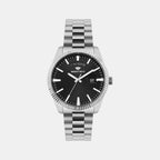 Men Quartz Black Dial Analog Stainless Steel Watch G3505D-M1104