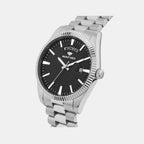 Men Quartz Black Dial Analog Stainless Steel Watch G3505D-M1104