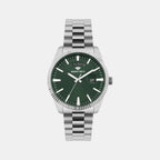 Men Quartz Green Dial Analog Stainless Steel Watch G3505D-M1114
