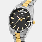 Men Quartz Black Dial Analog Stainless Steel Watch G3505D-M1204