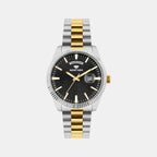 Men Quartz Black Dial Analog Stainless Steel Watch G3505D-M1204