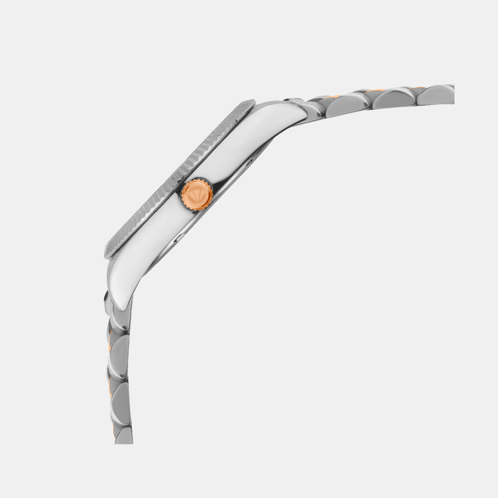 Men Quartz Silver Dial Analog Stainless Steel Watch G3505D-M1303