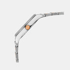 Men Quartz Silver Dial Analog Stainless Steel Watch G3505D-M1303