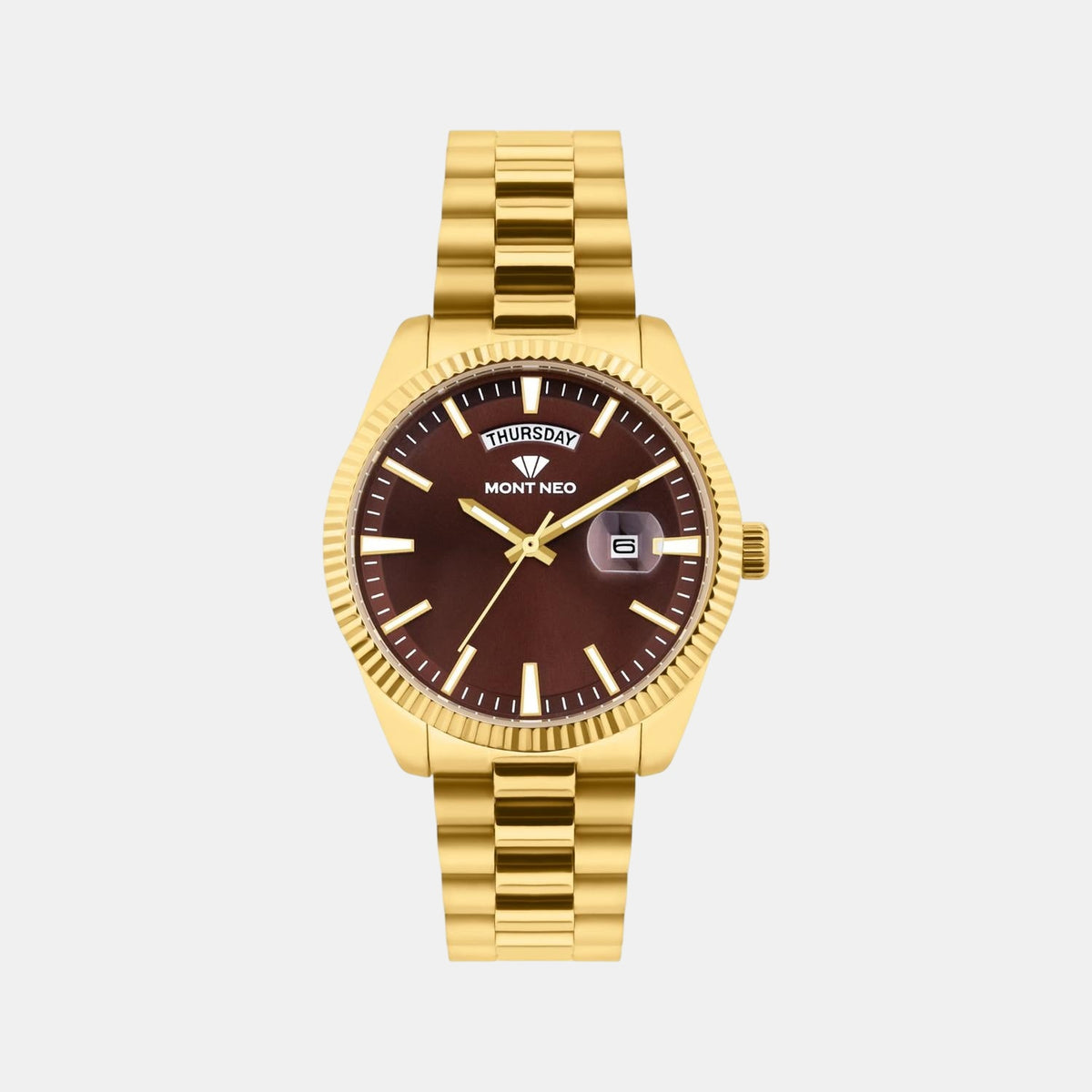 Men Quartz Red Dial Analog Stainless Steel Watch G3505D-M2212
