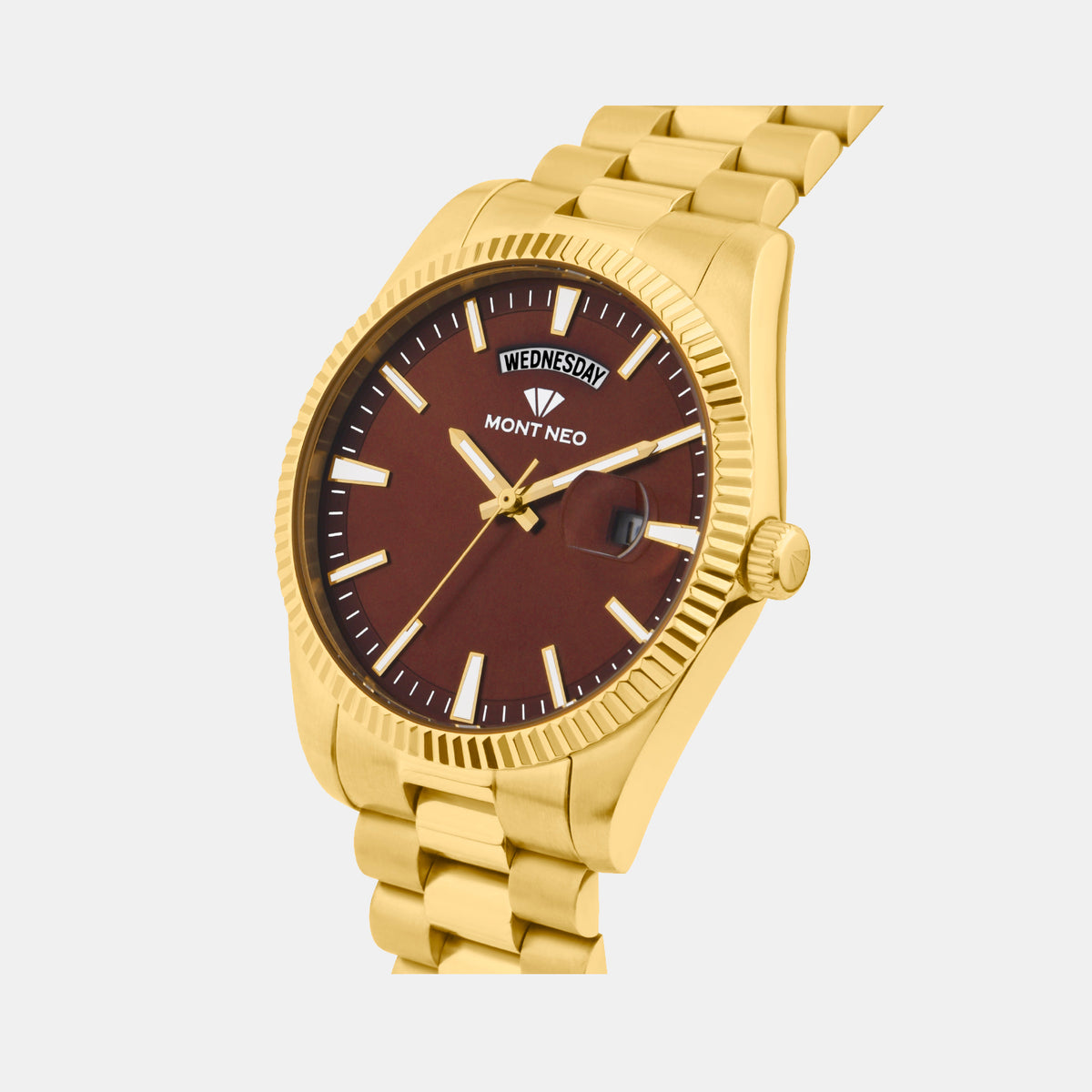 Men Quartz Red Dial Analog Stainless Steel Watch G3505D-M2212