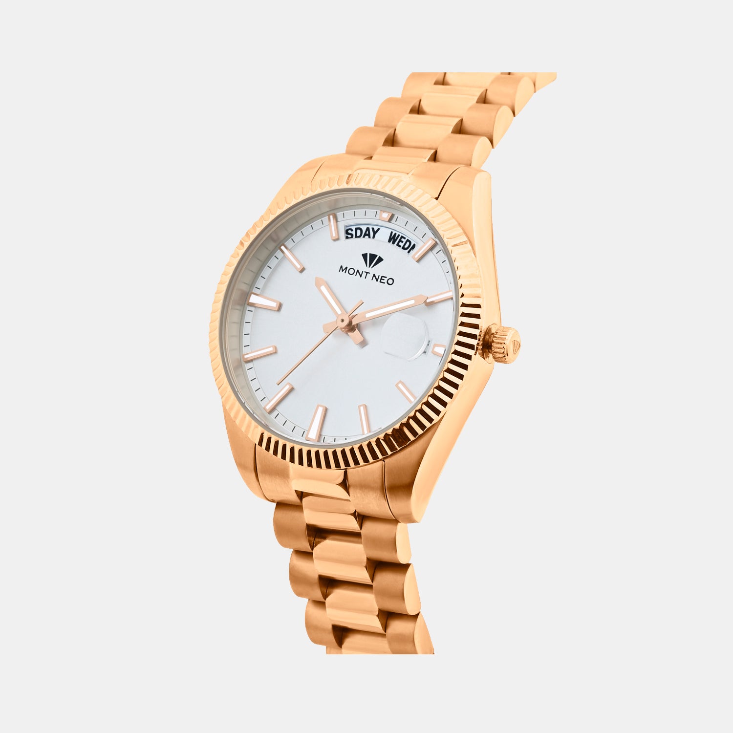 Men Quartz Silver Dial Analog Stainless Steel Watch G3505D-M3303