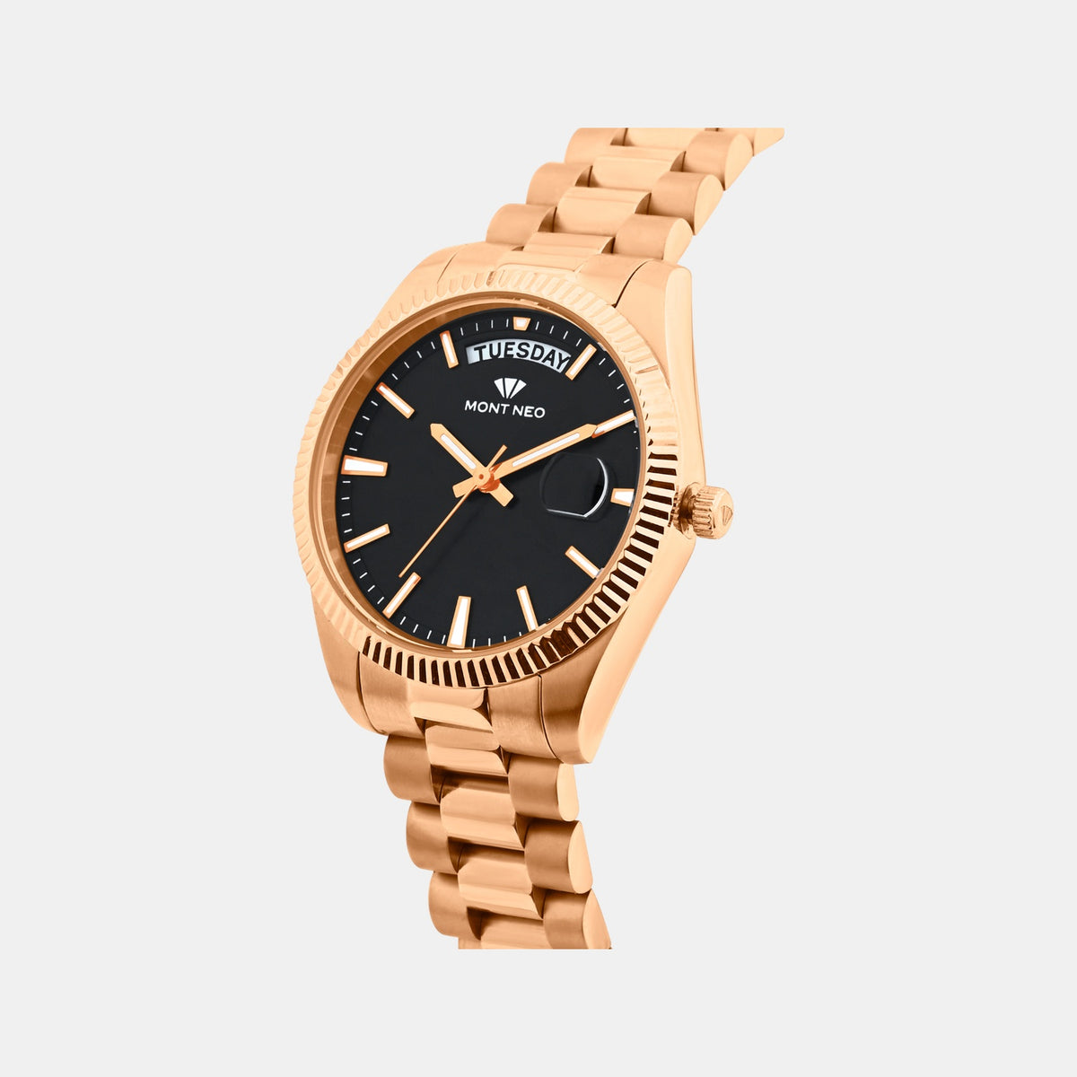 Men Quartz Black Dial Analog Stainless Steel Watch G3505D-M3304