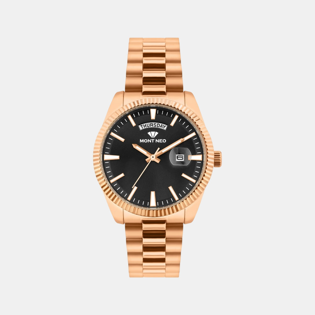 Men Quartz Black Dial Analog Stainless Steel Watch G3505D-M3304