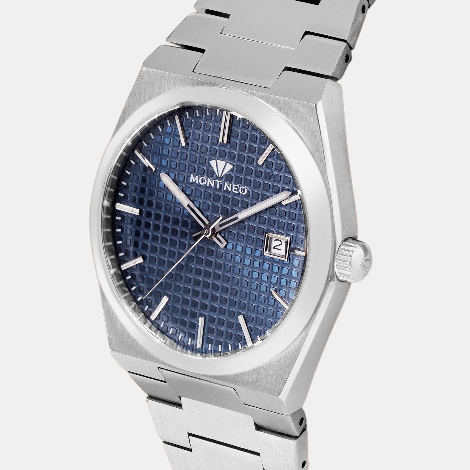 Men Quartz Blue Dial Analog Metal Watch G3509E-M1105