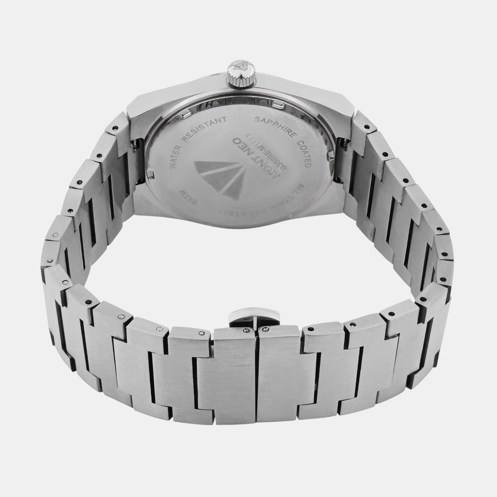 Men Quartz Sea Green Dial Analog Metal Watch 3509E-M1117