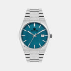 Men Quartz Sea Green Dial Analog Metal Watch 3509E-M1117