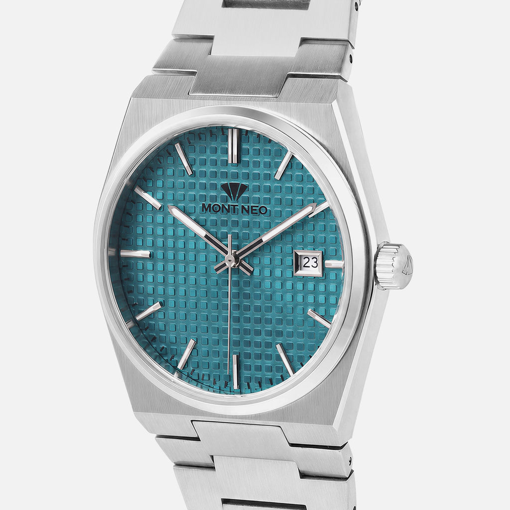 Men Quartz Blue Dial Analog Metal Watch G3509E-M1117
