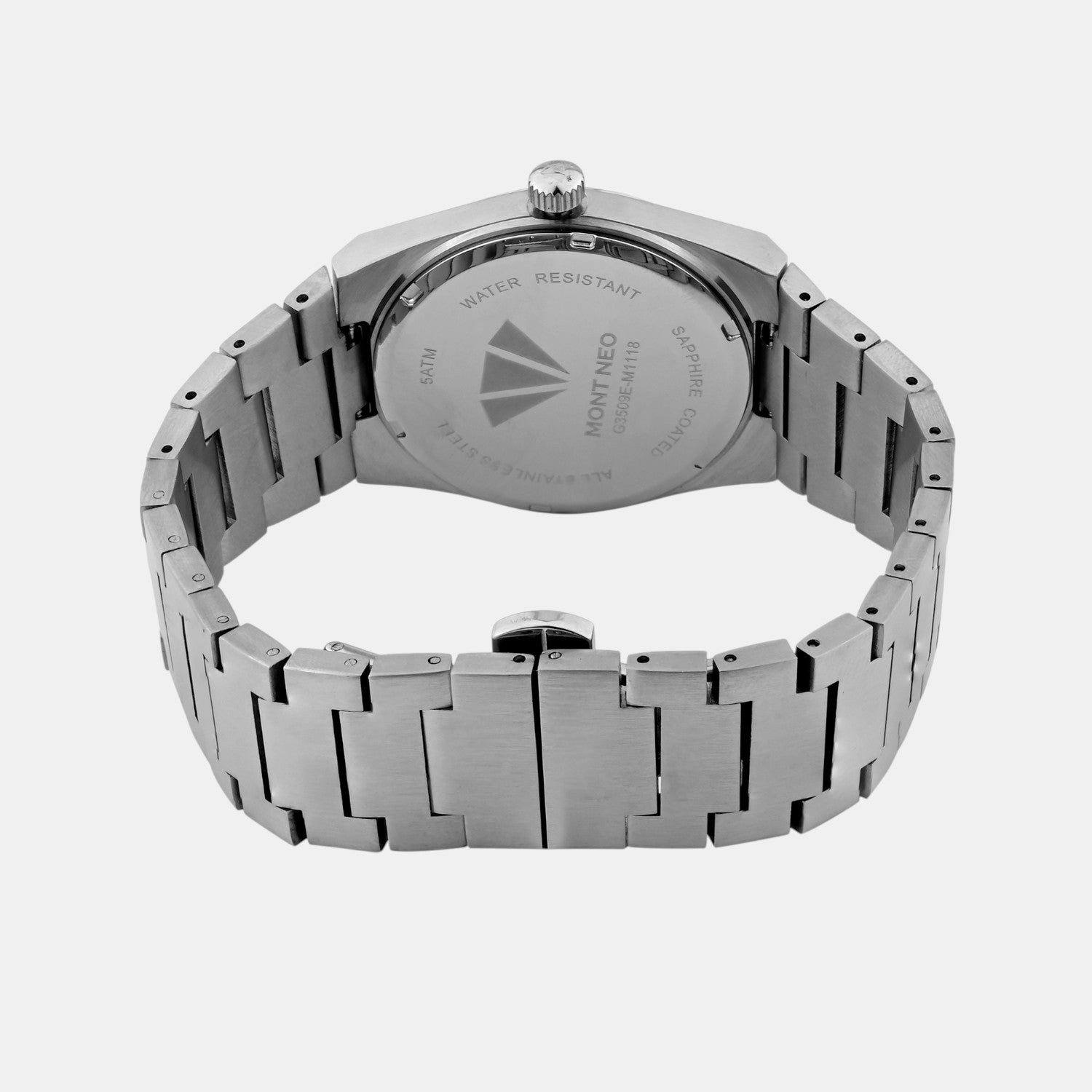 Men Quartz Blue Dial Analog Metal Watch 3509E-M1118