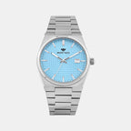 Men Quartz Blue Dial Analog Metal Watch G3509E-M1118