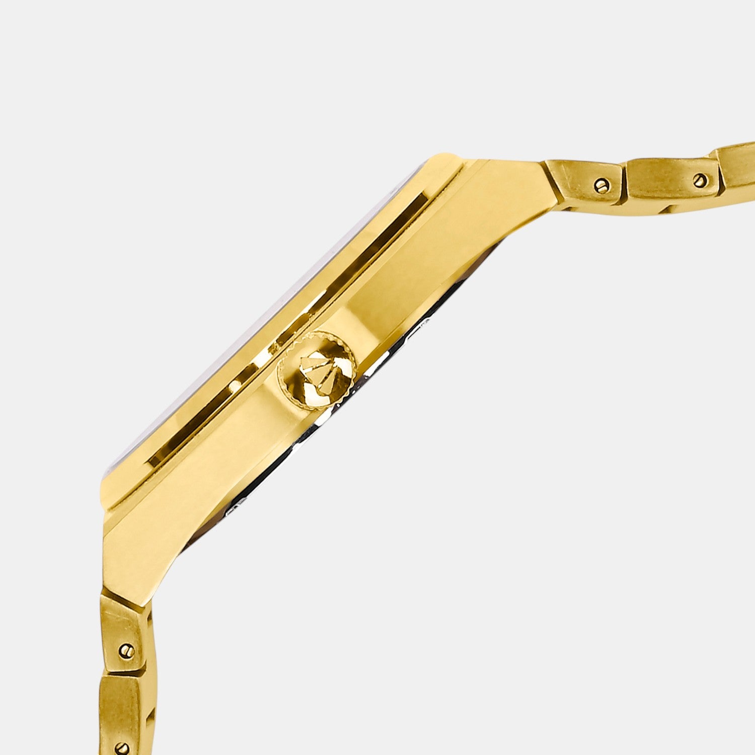 Men Quartz Black Dial Analog Metal Watch 3509E-M2204