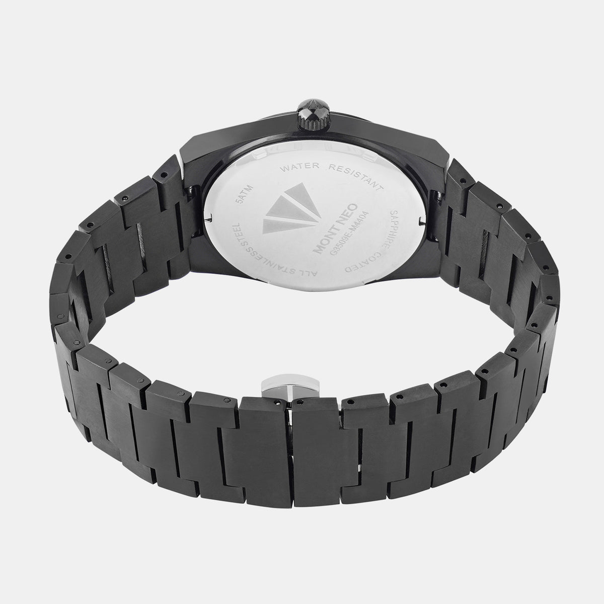 Men Quartz Black Dial Analog Metal Watch G3509E-M4404