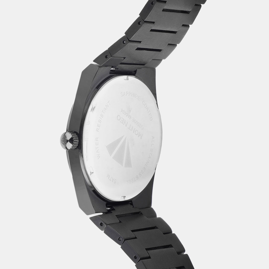 Men Quartz Black Dial Analog Metal Watch G3509E-M4404