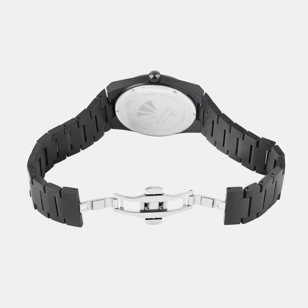 Men Quartz Black Dial Analog Metal Watch G3509E-M4404