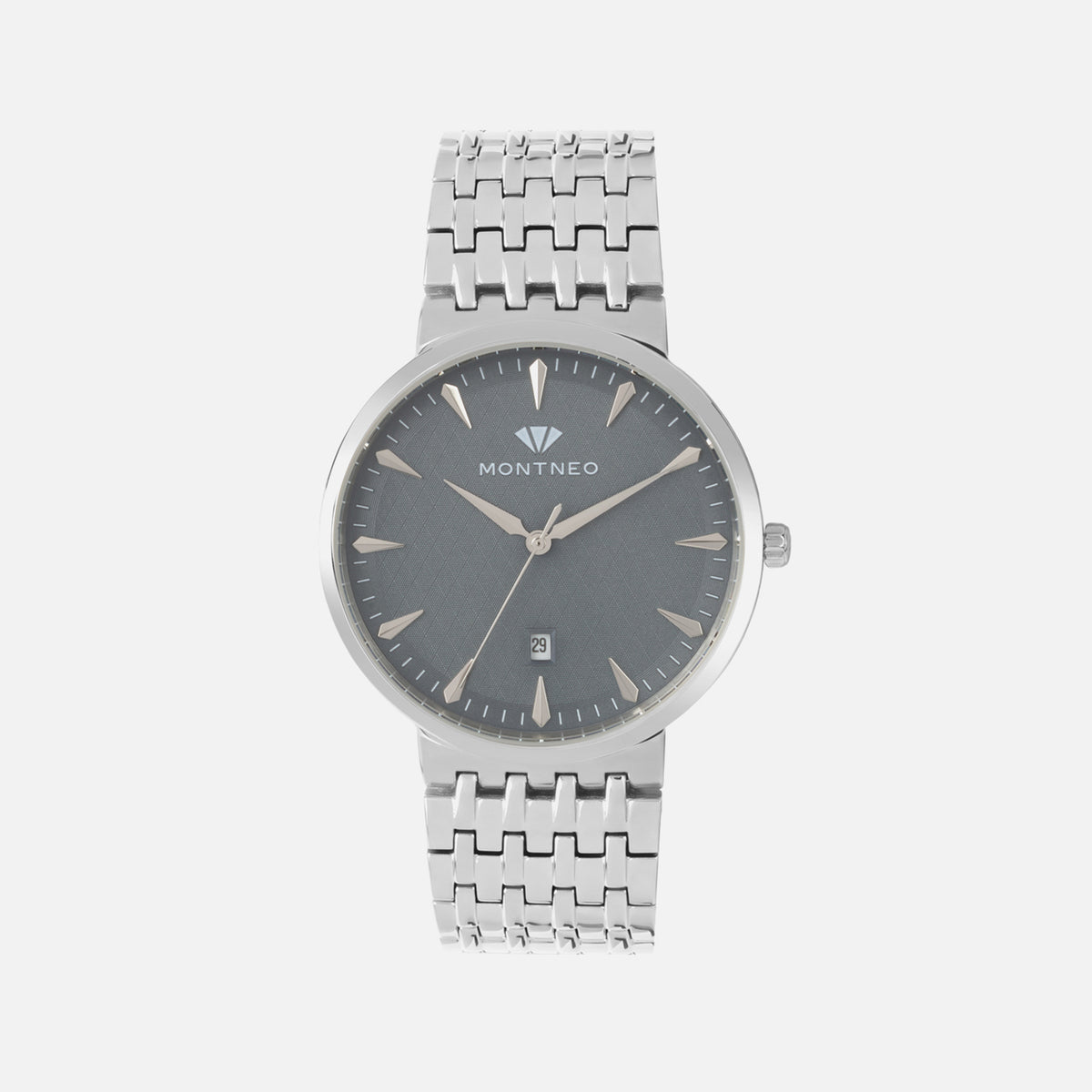 Men Quartz Grey Dial Analog Metal Watch G3522T-M1105