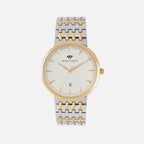 Men Quartz Silver Dial Analog Metal Watch G3522T-M1203
