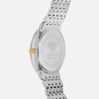 Men Quartz Silver Dial Analog Metal Watch G3522T-M1203