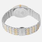 Men Quartz Silver Dial Analog Metal Watch G3522T-M1203
