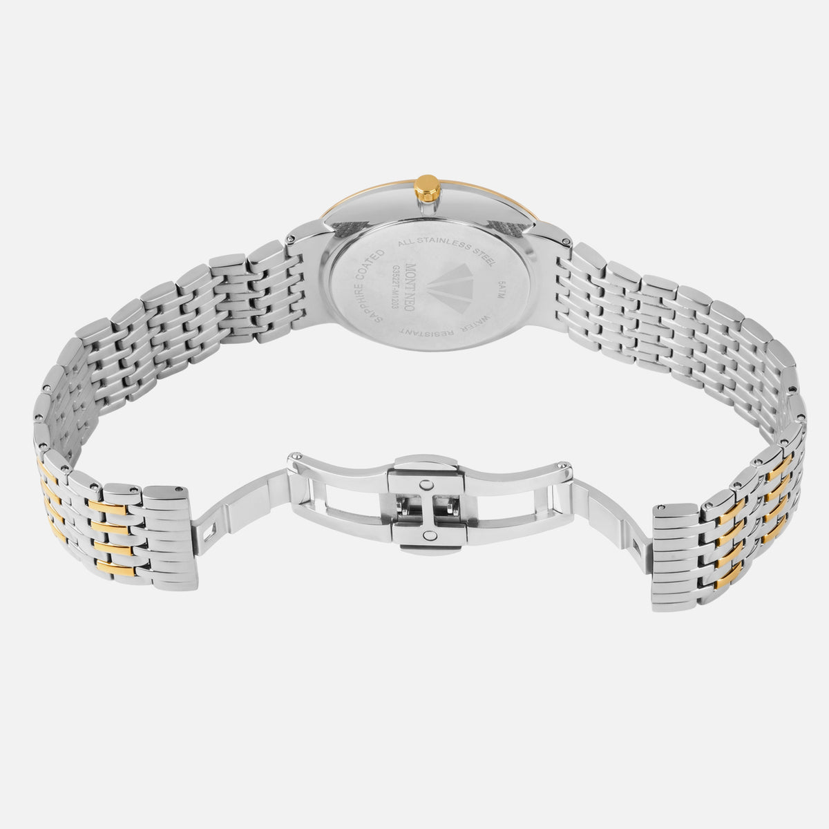 Men Quartz Silver Dial Analog Metal Watch G3522T-M1203