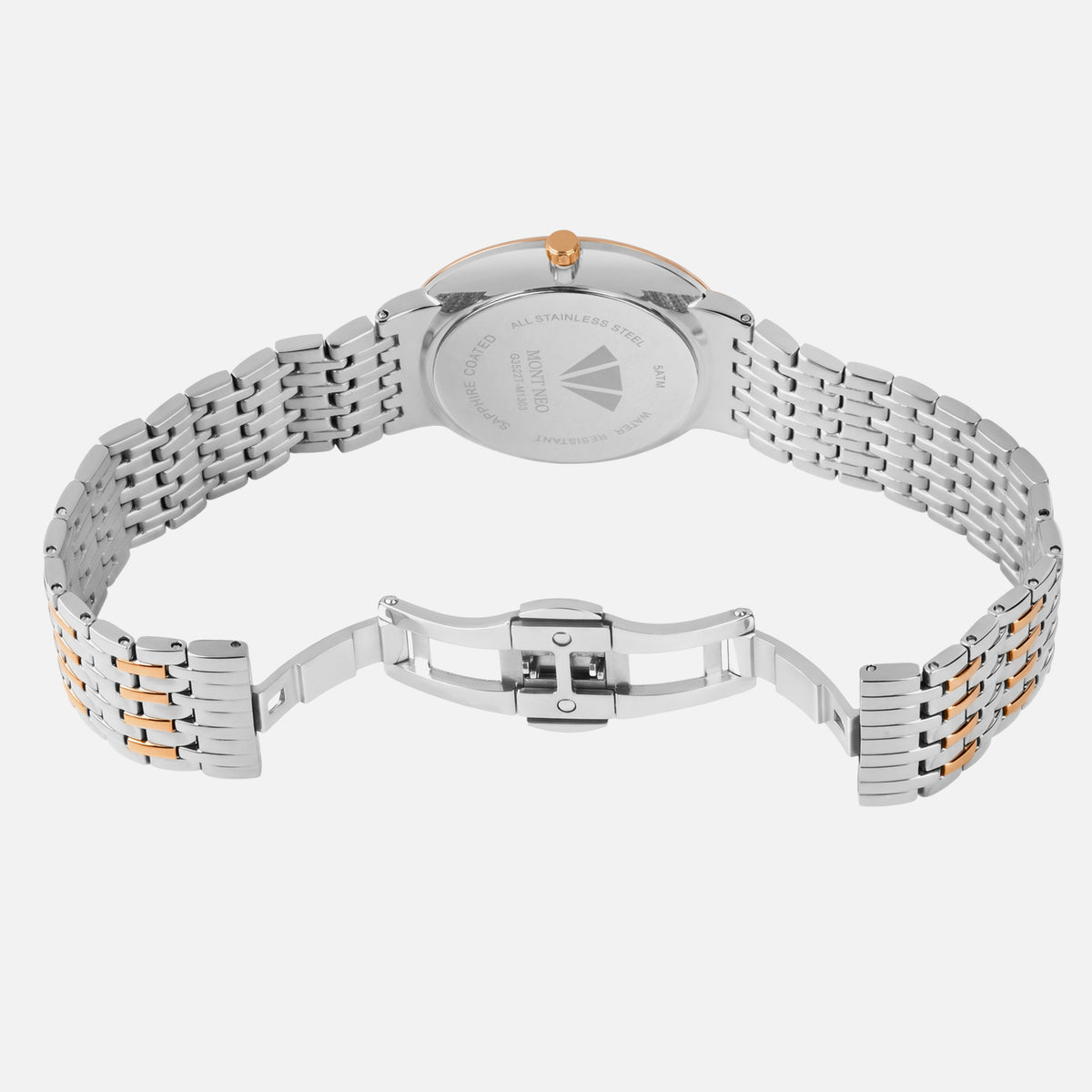Men Quartz Silver Dial Analog Metal Watch G3522T-M1303