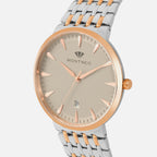 Men Quartz Grey Dial Analog Metal Watch G3522T-M1315