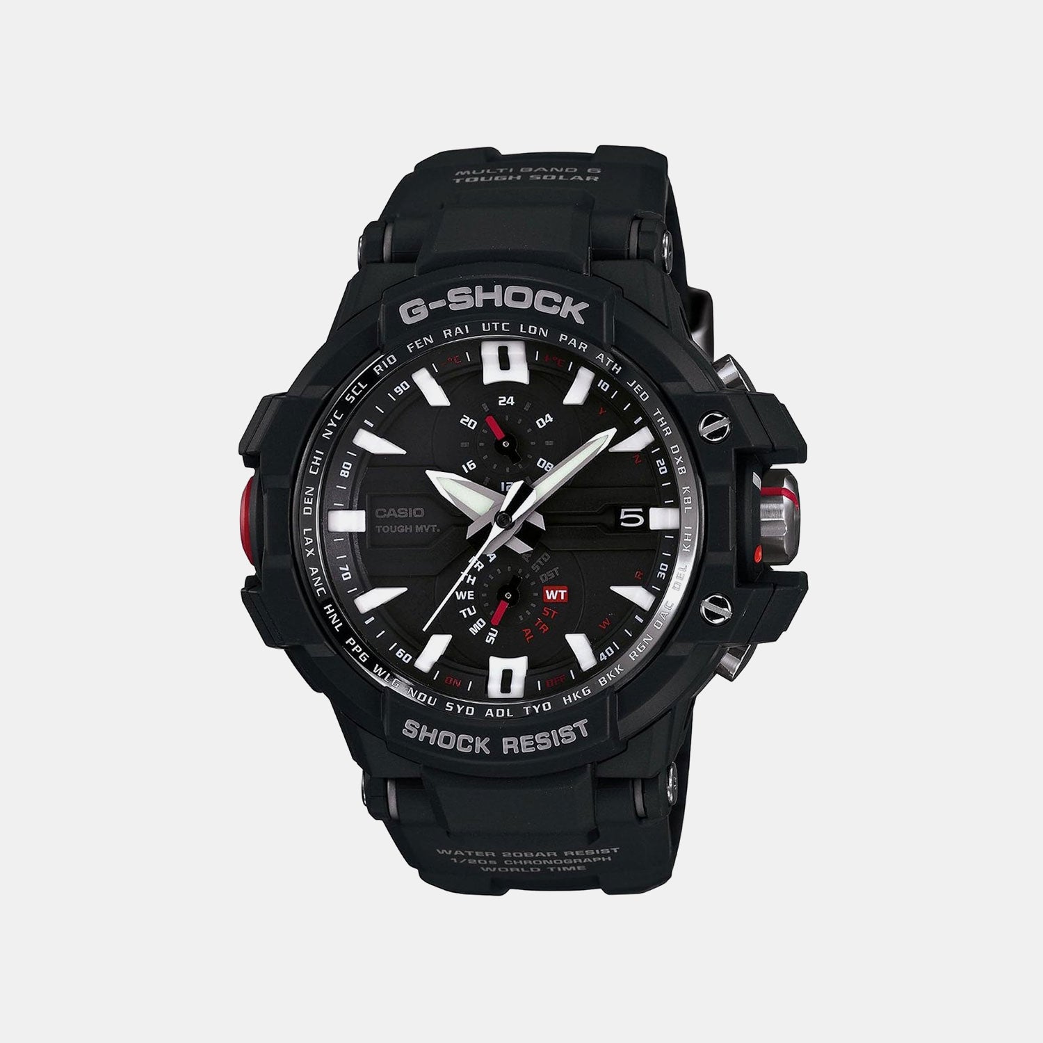 G-Shock Men Quartz Black Dial Analog Resin Watch G396