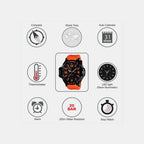 G-Shock Men Quartz Red Dial Analog-Digital Resin Watch G468
