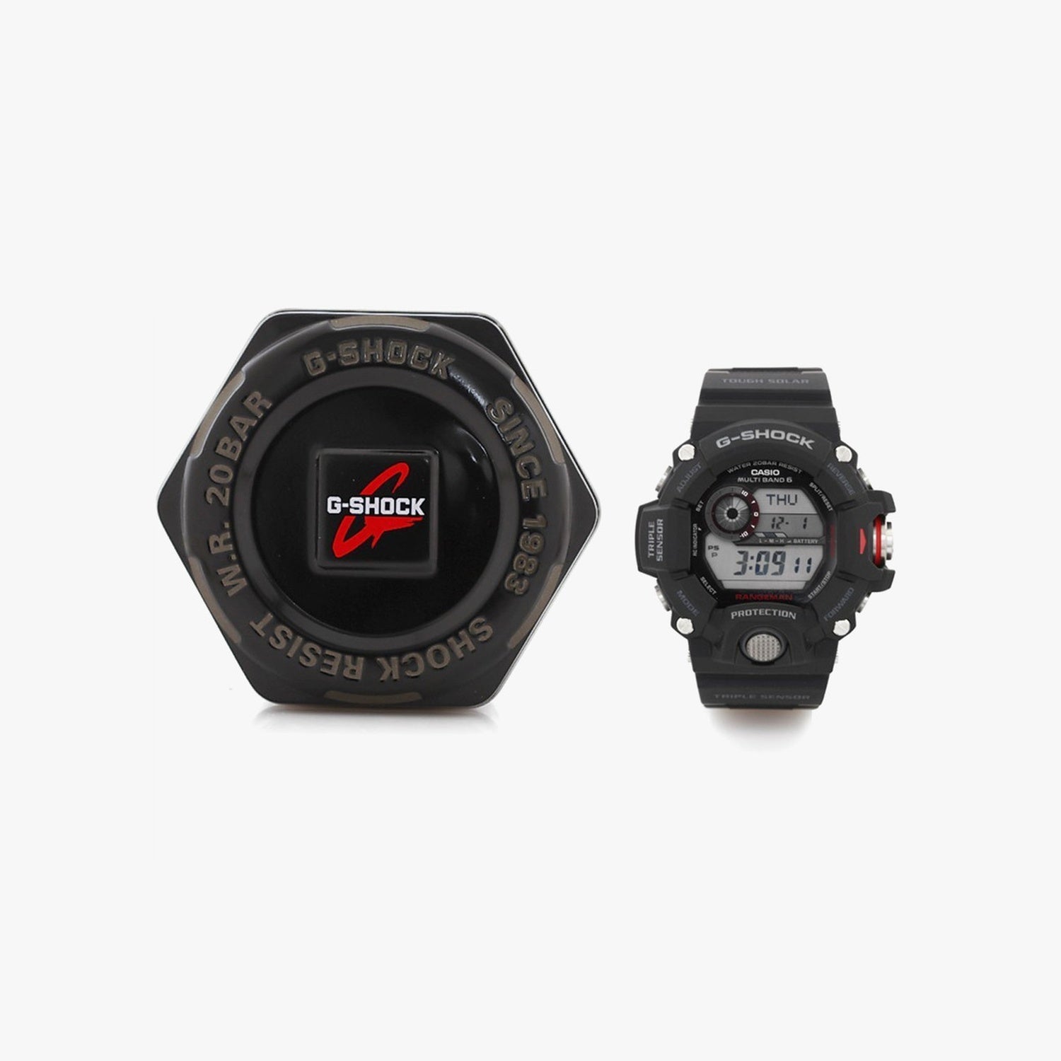 G-Shock Men Quartz Black Dial Digital Resin Watch G485