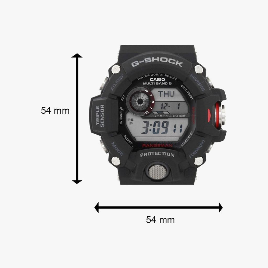 G-Shock Men Quartz Black Dial Digital Resin Watch G485