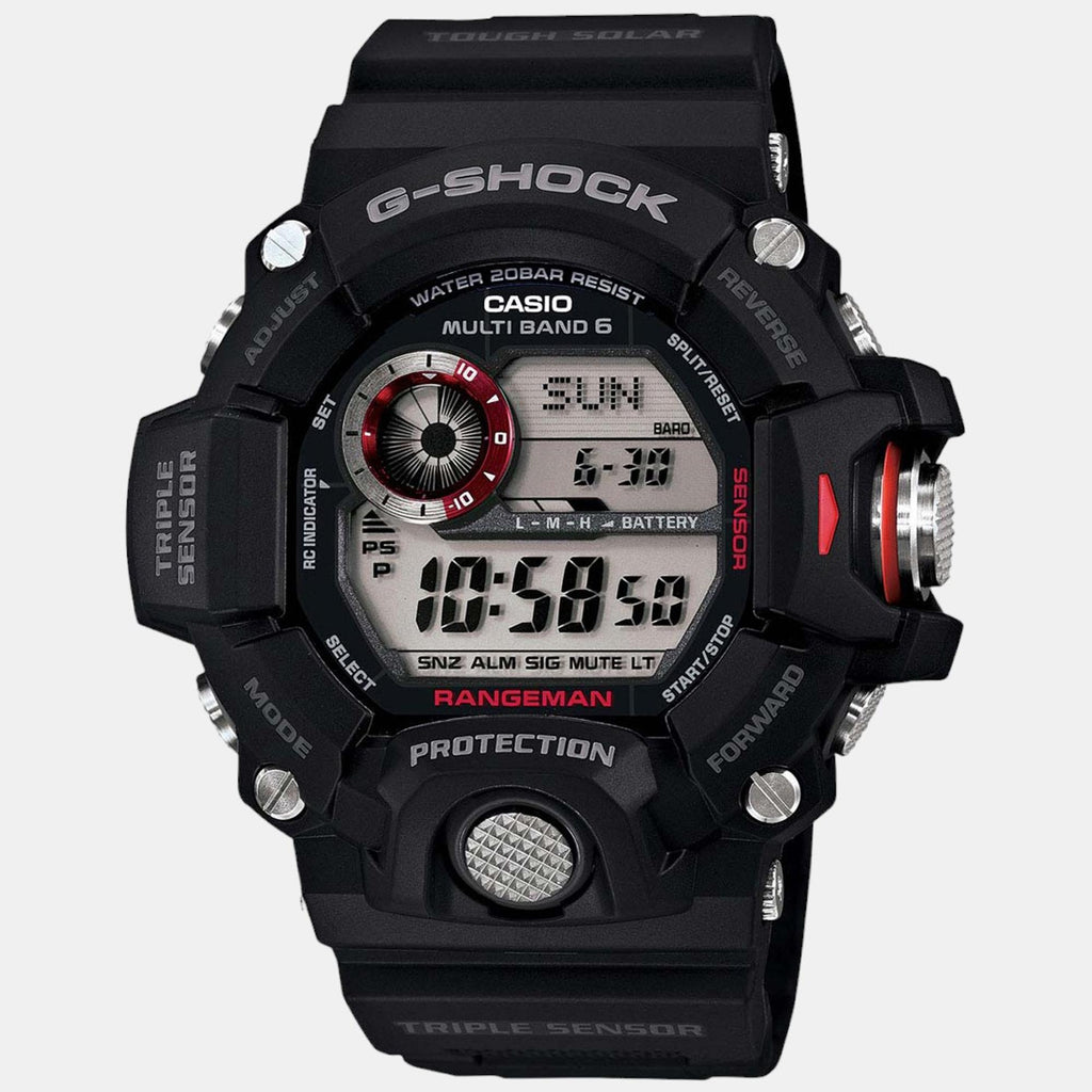 G-Shock Men Quartz Black Dial Digital Resin Watch G485