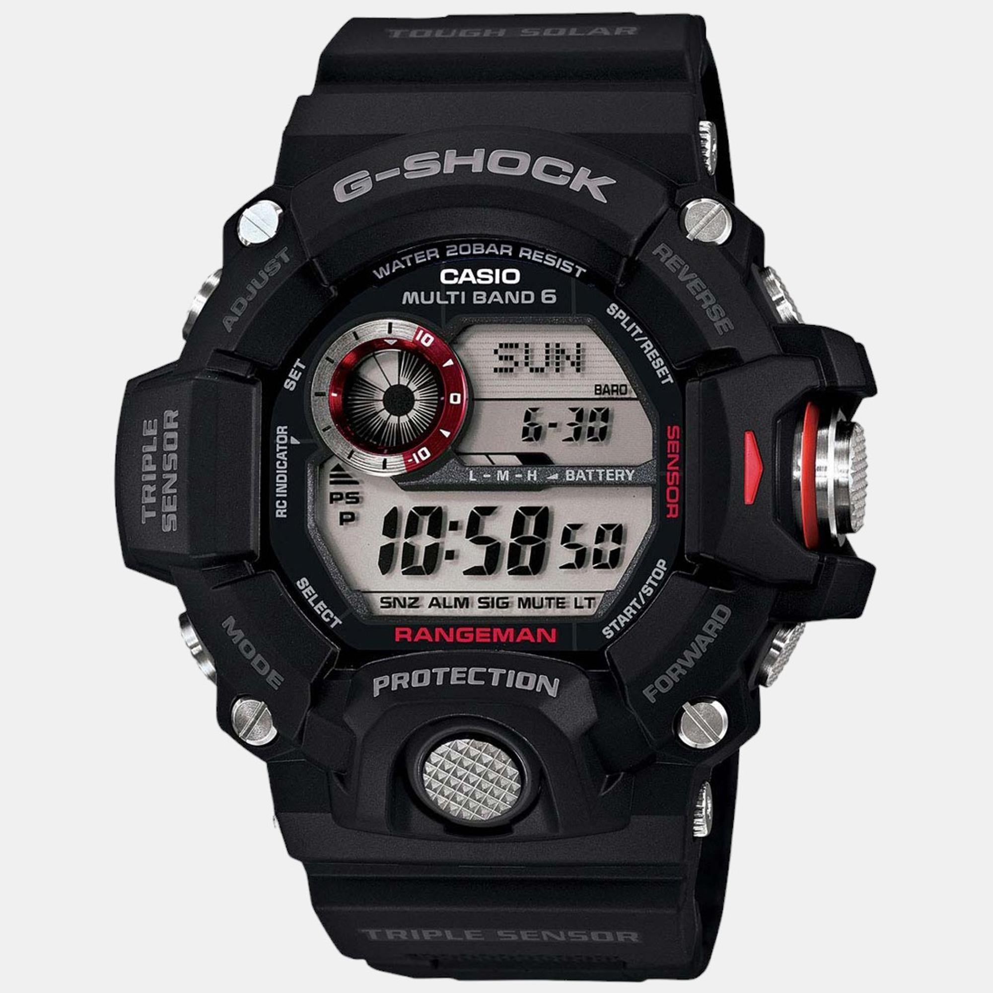 G-Shock Men Quartz Black Dial Digital Resin Watch G485