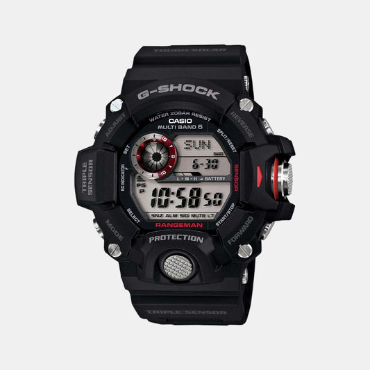 G-Shock Men Quartz Black Dial Digital Resin Watch G485