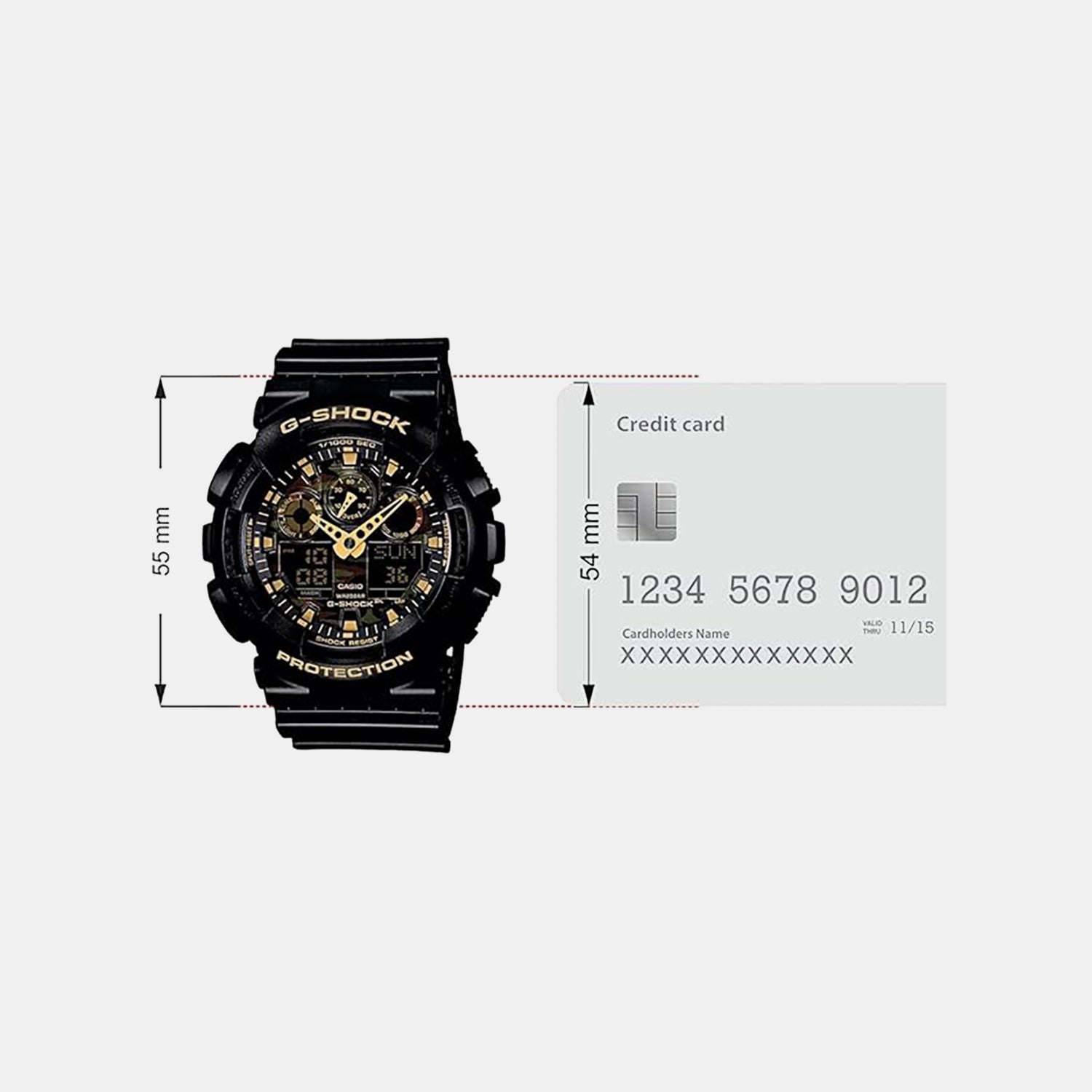 G-Shock Men Quartz Black Dial Analog-Digital Resin Watch G519