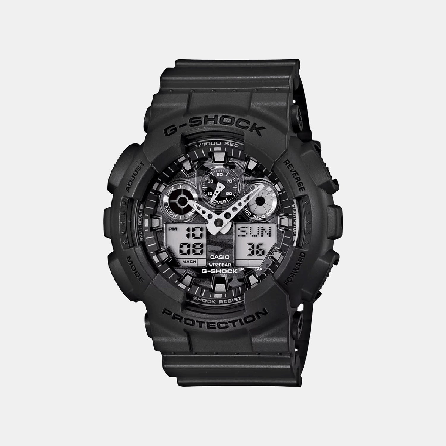 G-Shock Men Quartz Black Dial Analog-Digital Resin Watch G521