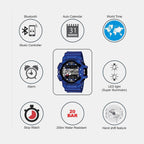 G-Shock Men Quartz Blue Dial Analog-Digital Resin Watch G558