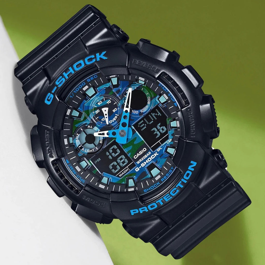 G-Shock Men Quartz Blue Dial Analog-Digital Resin Watch G625