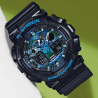 G-Shock Men Quartz Blue Dial Analog-Digital Resin Watch G625