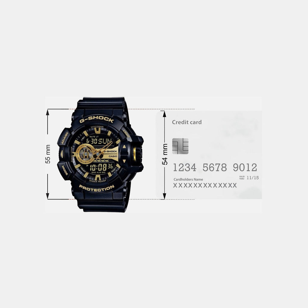 G-Shock Men Quartz Gold Dial Analog-Digital Resin Watch G651