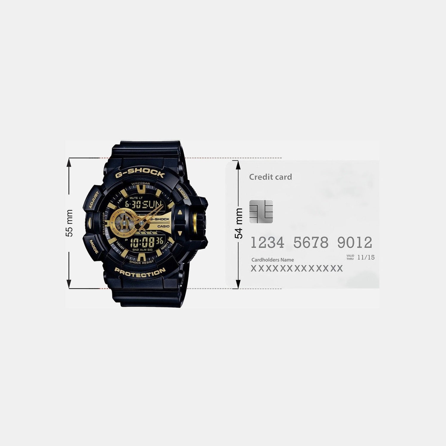 G-Shock Men Quartz Black Dial Analog-Digital Resin Watch G651