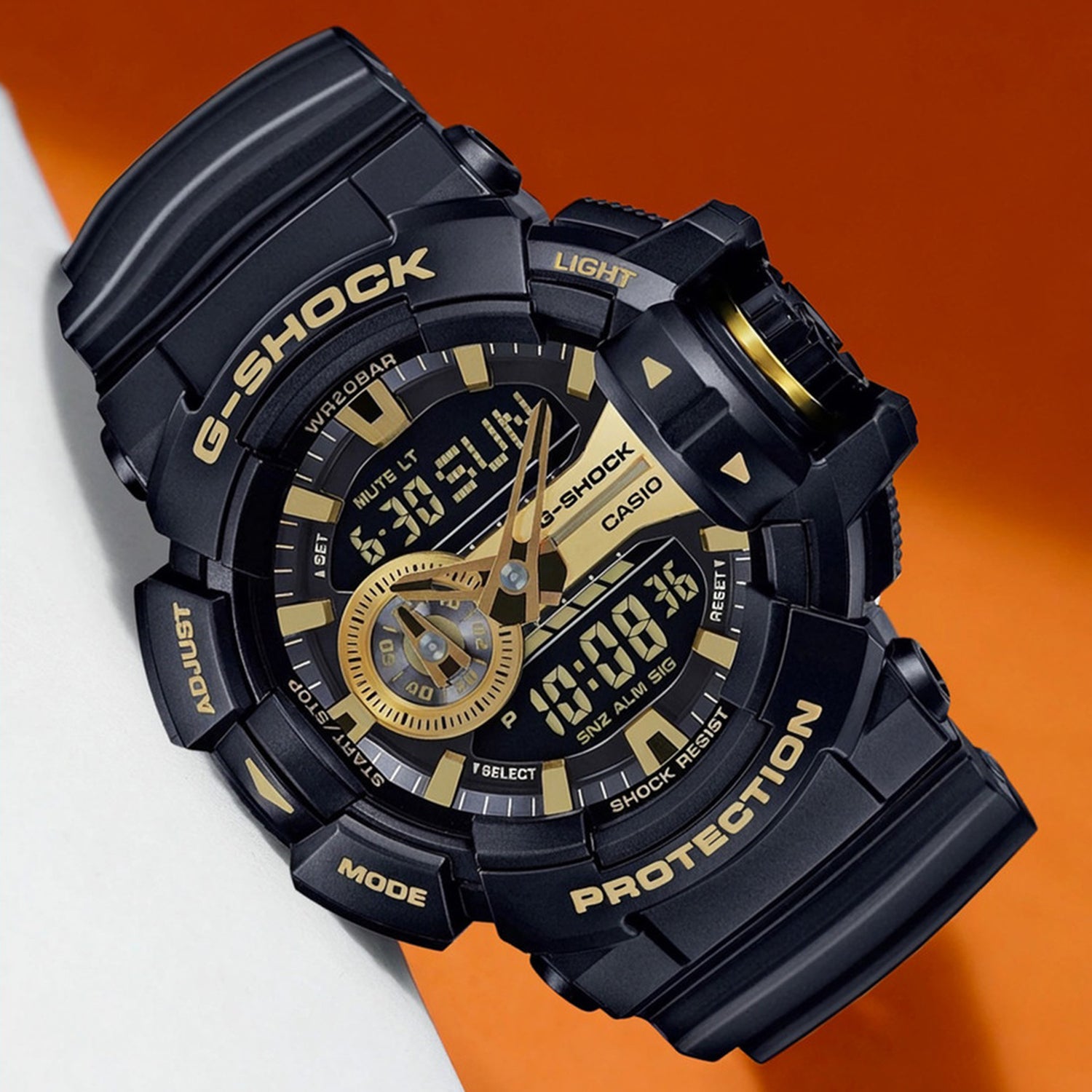 G-Shock Men Quartz Black Dial Analog-Digital Resin Watch G651