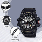 G-Shock Men Quartz Black Dial Analog-Digital Resin Watch G660